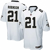 Nike Men & Women & Youth Saints #21 Robinson White Team Color Game Jersey,baseball caps,new era cap wholesale,wholesale hats